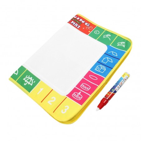 121772 Alfombra mágica Letras y números con rotulador mágico de agua 45x29cm