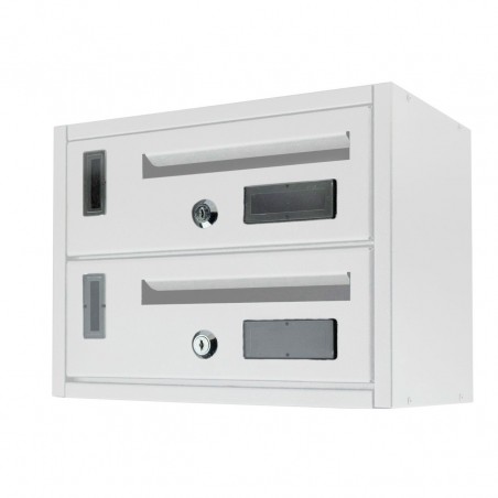 Buzón 2 plazas Blanco Iron White Art 783B 23x18x30 cm