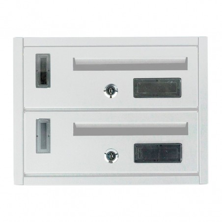 Buzón 2 plazas Blanco Iron White Art 783B 23x18x30 cm