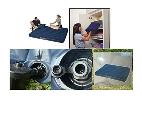 Colchón hinchable doble 137x191x22cm cubierta...