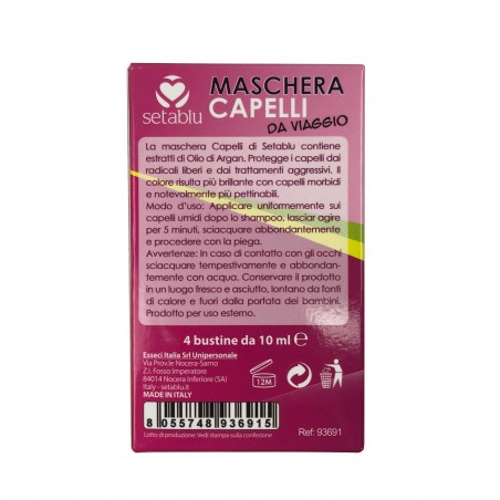 936915 Mascarilla capilar de viaje SETABLU KIT 4 sobres de 10 ml