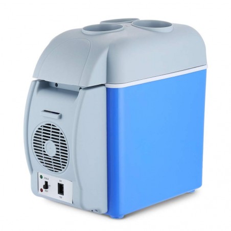 079054 Nevera portátil para coche y camping 2 en 1 caliente y frío 7.5 LT 12V