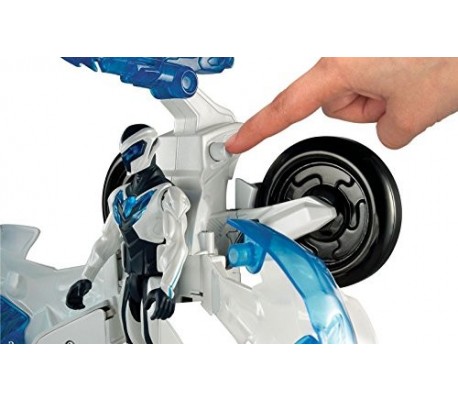 Robot superhéroe con moto - con disparador de...