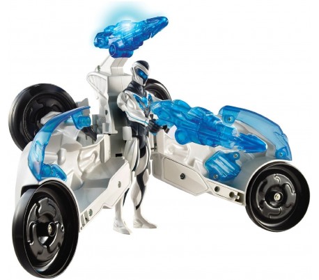 Robot superhéroe con moto - con disparador de...