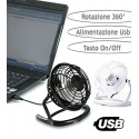 Mini ventilador USB de mesa - diámetro 13 cm - con una rotación de 360 °