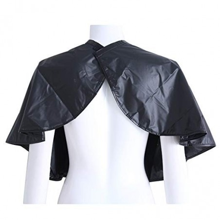 159001 Capa negra de PVC profesional peluquería 91x28cm