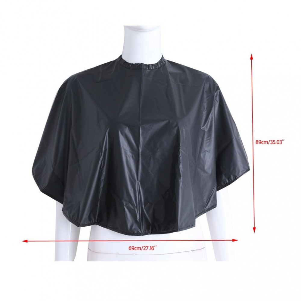 159001 Capa negra de PVC profesional peluquería...