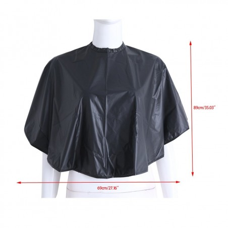 159001 Capa negra de PVC profesional peluquería 91x28cm
