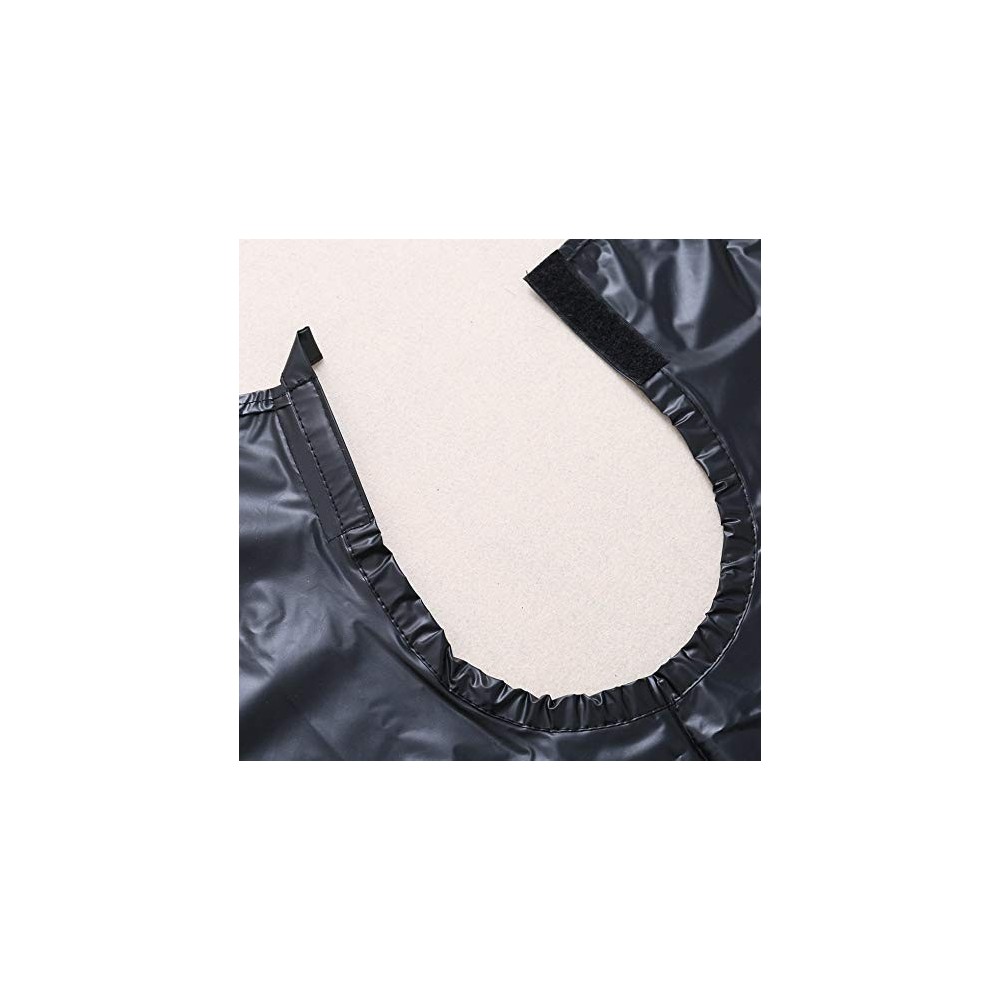 159001 Capa negra de PVC profesional peluquería...