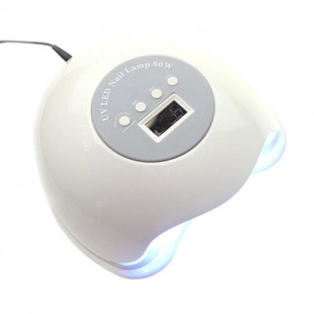850987 Lámpara 2 en 1 UV 60W 30 LED secador esmalte uñas pantalla temporizador