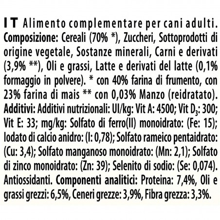 Purina Friskies Galletas estrella para perros con sabor a queso y carne 320g