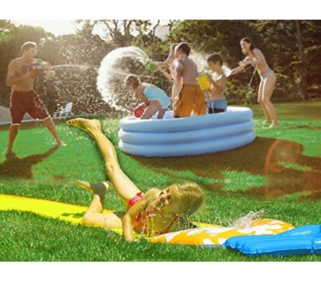 Tobogán acuático deslizante para niños y adultos 488 x 71 cm para el jardín