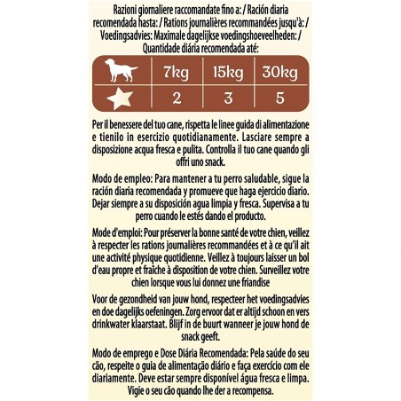 Pack 6 pz Purina Friskies Galletas estrella para perros sabor queso y carne 320g