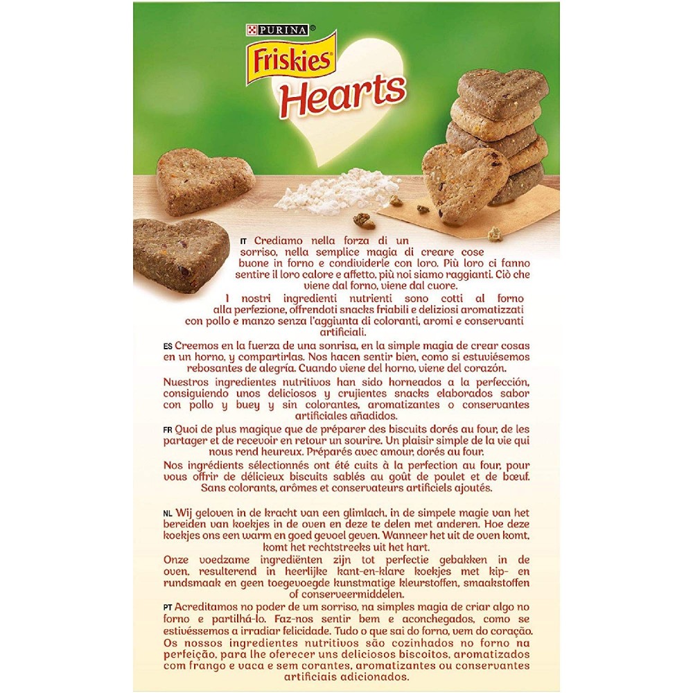 Pack 6 pz Purina Friskies Galletas corazón para...
