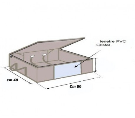 Organizador al vacío de ropa cambio de temporada para ahorrar espacio 80x40x15 cm - WELKHOME