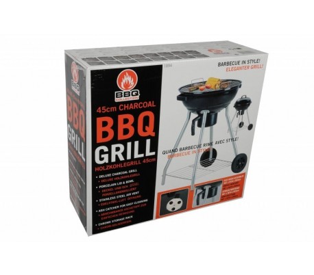 Barbacoa con ruedas , Deluxe Kolgrill 81x54x54 cm - BBQ COLLECTION