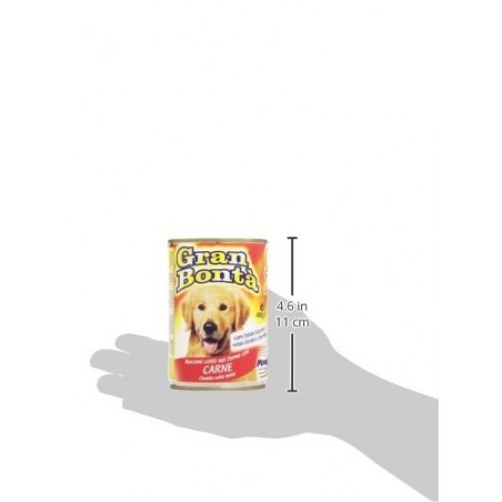 Pack 24x Carne a trozos GRAN BONTA' para perros 400g y vitaminas