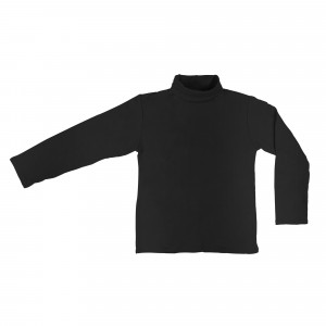VKA42 Camiseta para niñas OXIN cuello alto manga larga y felpa en el interior