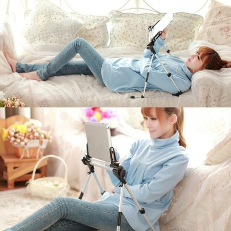 401033 Soporte iPad plegable ultraligero ajustable para tablets y smartphone