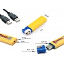 Mechero encendedor espía USB con cámara de vídeo memoria SD audio ampliable y resolución 1280 x 960 píxeles