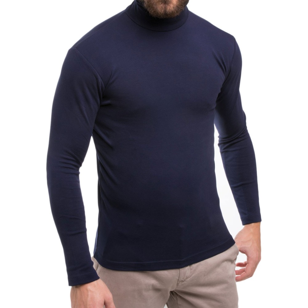 VKA28 Jersey de hombre mod. Raphael camiseta con medio VKA28 Jersey de hombre mod. Raphael camiseta con cuello alto