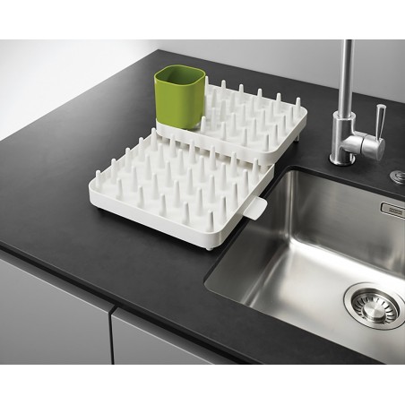 345681 Escurreplatos soporte cubiertos y vasos 3-1 alta capacidad ahorra espacio