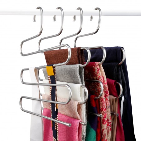 181149 Soporte perchas Cool Hanger organizador de ropa 5 niveles ahorra espacio