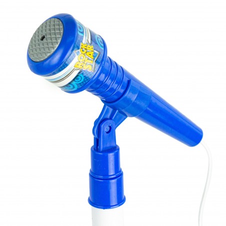 143916 Guitarra eléctrica 2en1 con micrófono brazo y sonido ajustable ROCK MP3