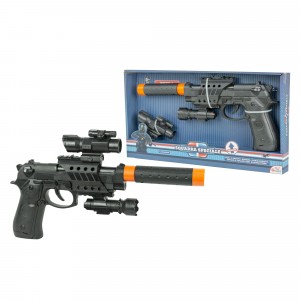 101276 Pistola de juguete Pk3 para niños con silenciador...