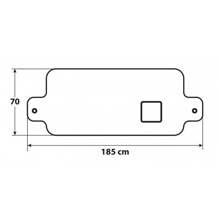 Cubierta para el parabrisas antihielo para coche NO-FROST con ganchos 185x70 cm
