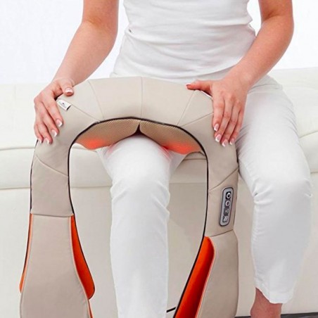 Masajeador de Cuello Amasamiento Función Térmica Dolores Cervicales y Lumbares