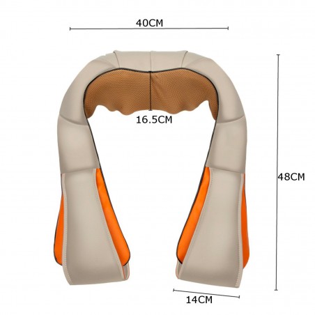 Masajeador de Cuello Amasamiento Función Térmica Dolores Cervicales y Lumbares