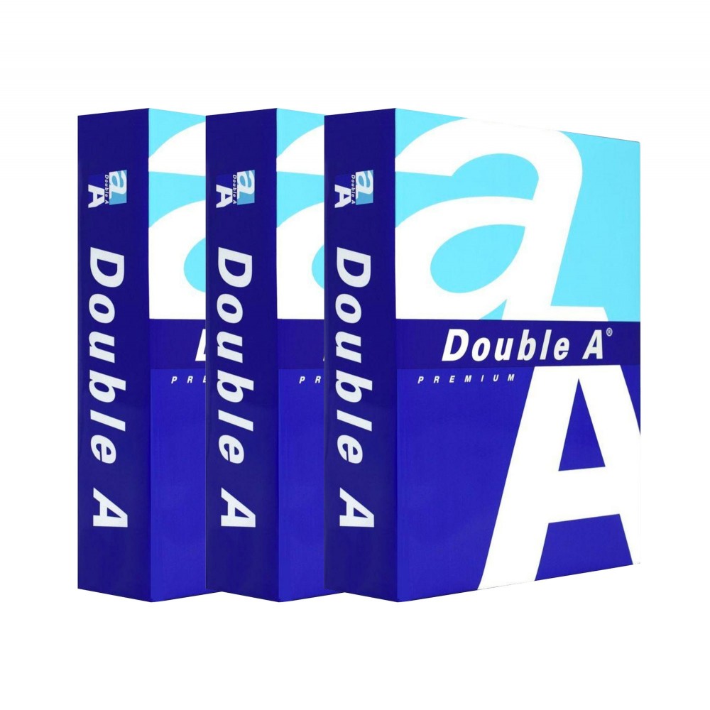 Pack 3 paquetes de 500 hojas 80 GR A5 Doble A Premium