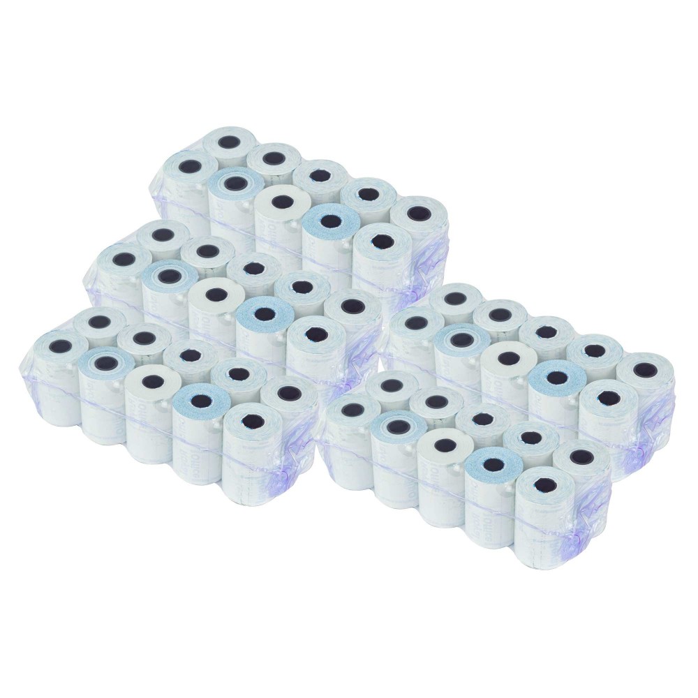 Paquete 50 rollos papel térmico ONE OFFICE para POS 57mm x 20mt tubo 12mm 55gr