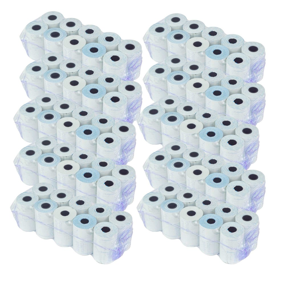 Paquete 100 rollos papel térmico ONE OFFICE para POS 57mm x 20mt tubo 12mm 55gr