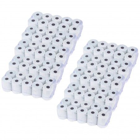 Pack 100 rollos papel térmico ONE OFFICE para casa 57mm x 30mt tubo 12mm 55gr