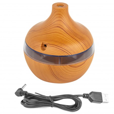 Mini Vaporizador Humidificador LED J003 110x110x115mm 2W con cable USB 2 colores