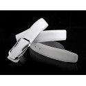 Cinturón de cuero para hombre con hebilla plateada - Mod. ANYWAY - Moda masculina Cinturón de cuero para hombre con hebilla plateada - Mod. ANYWAY - Moda masculina