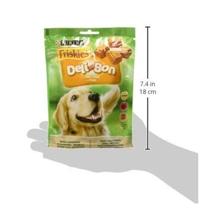Bocados con sabor Pollo Purina Friskies Deli Bon sin conservantes 130g