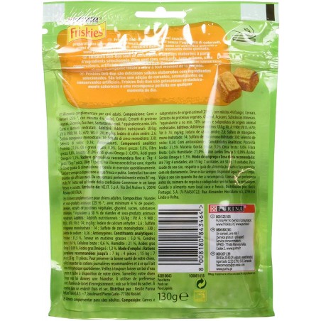Bocados con sabor Pollo Purina Friskies Deli Bon sin conservantes 130g