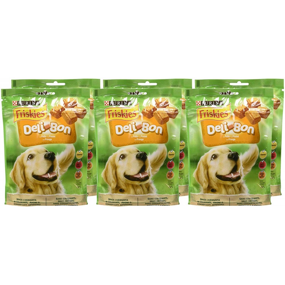 Pack 6X Bocados con sabor Pollo Purina Friskies...