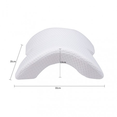 521108 Cojín cervical curvo Memory Foam ultra suave alivia problemas cervicales