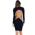 Vestido de mujer ajustado de tubo color negro con espalda al decubierto mod. DESNUDA - Moda femenina mws Vestido de mujer ajustado de tubo color negro con espalda al decubierto mod. DESNUDA - Moda femenina mws