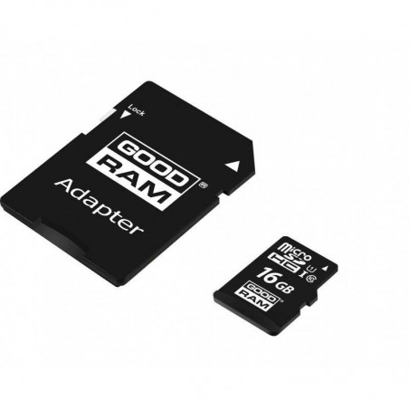 Tarjeta de memoria GOOD RAM Tarjeta microsd 16GB adaptador SD Clase 10 100MB/S