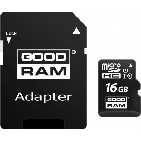 Tarjeta de memoria GOOD RAM Tarjeta microsd 16GB adaptador SD Clase 10 100MB/S