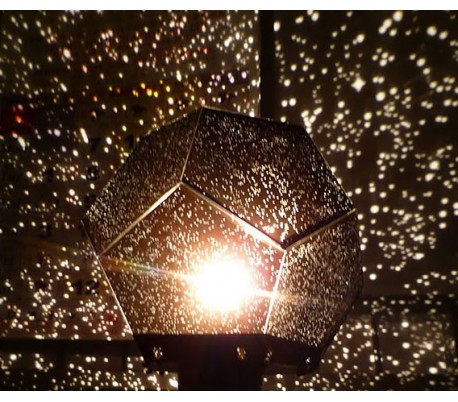 Proyector luz nocturna STAR LAMP PENTAGON - Luz de noche de estrellas planetas constelaciones efecto cielo para la habitación