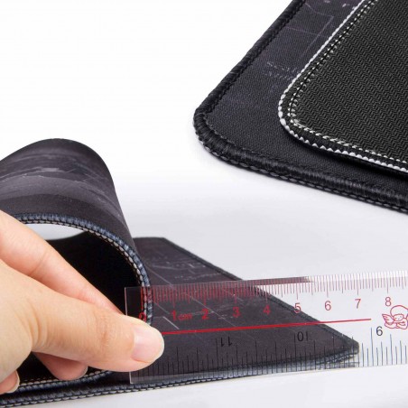 Alfombra antideslizante para ordenador de escritorio Mapamundo 900x400x2mm