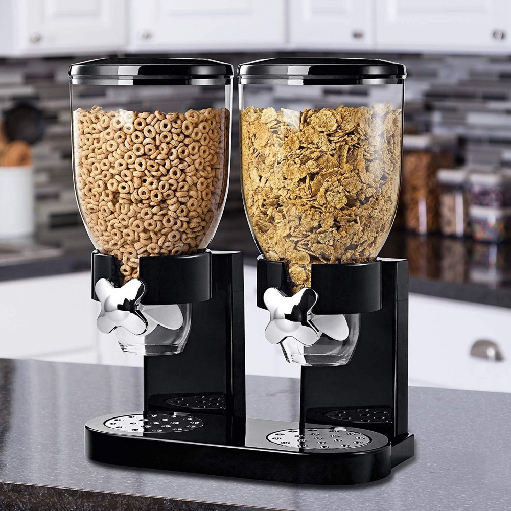Dispensador de cereales doble contenedor 8 LT...