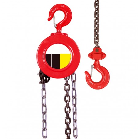 Polipasto manual de cadena cabrestante 3metros de cadena capacidad 3 t