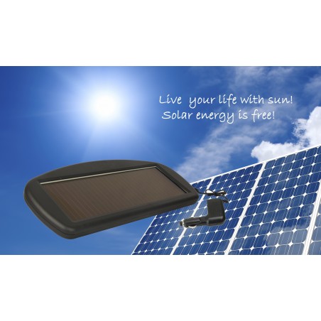 Panel solar para cargar batería coche 12V cargador batería solar 1.5W 37x16x2cm